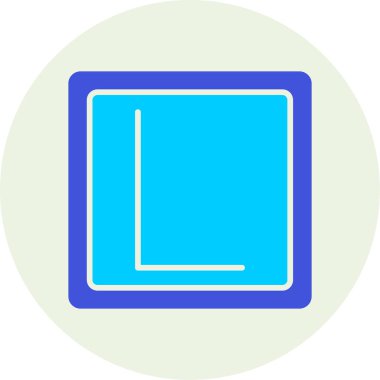 Simge, eğitim düğmesi, vektör illüstrasyonu öğreniliyor 