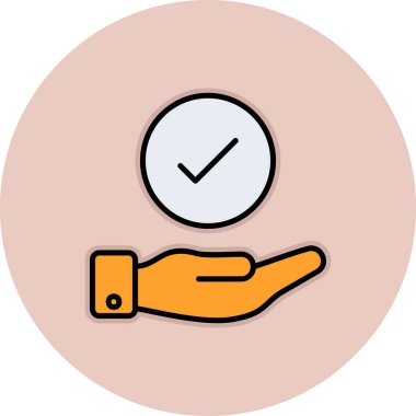 Yapılan İş simgesinin vektör illüstrasyonu