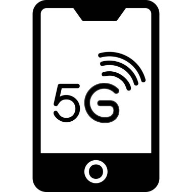 mobil 5g simgesi, vektör illüstrasyonu 