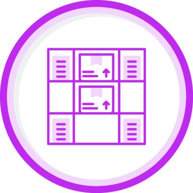 Stok simgesinin vektör illüstrasyonu 