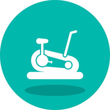 Sabit Bisiklet simge vektör çizim