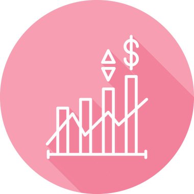 fiyat çizgisi düz vektör simgesi 