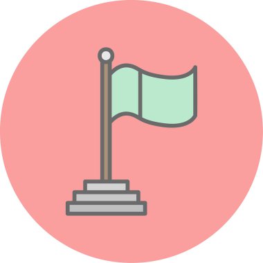 Bayrak. Web simgesi basit tasarım 