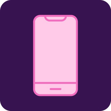 Akıllı telefon. Web simgesi basit illüstrasyon 