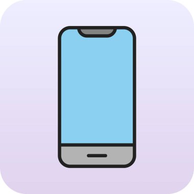 Akıllı telefon. Web simgesi basit illüstrasyon 