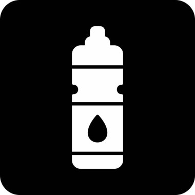 Su şişesi. Web simgesi basit illüstrasyon