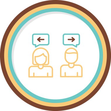 Tarafsız ağ simgesi vektör illüstrasyonu 