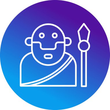 Yunan Mitolojisi Web simgesi vektör illüstrasyonu