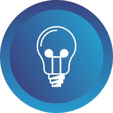 Ampul. Web simgesi basit illüstrasyon 