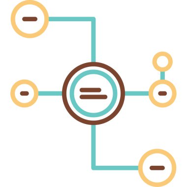 Diyagram web simgesi basit illüstrasyon 