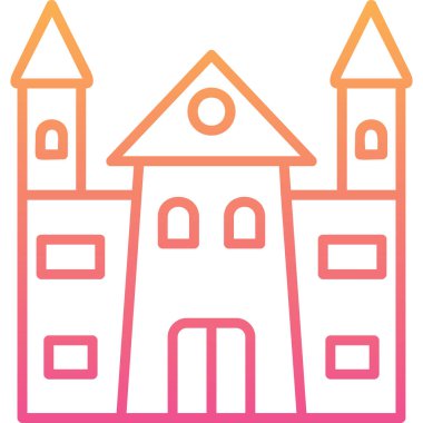 Castle vektör resimleme tasarımı