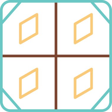 Döşeme. Web simgesi basit illüstrasyon