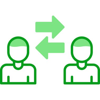 Kişilerarası iş adamlarının vektör çizimi