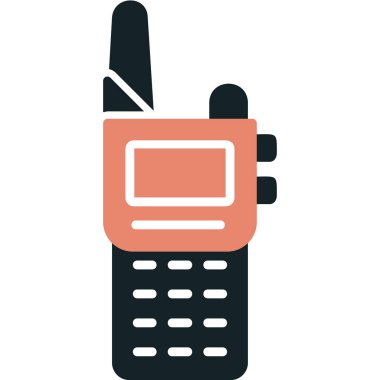 Walkie talkie simgesinin vektör çizimi