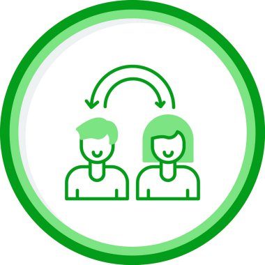 Empati web simgesi vektör çizimi