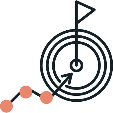 goal icon, vector illustration simple design