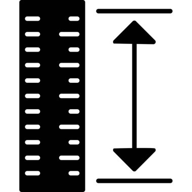 cetvel simgesi, vektör tasarım şablonu
