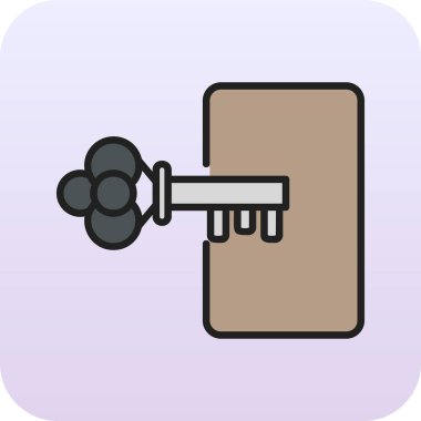 Günlük Kaydı Web simgesi, vektör illüstrasyonu