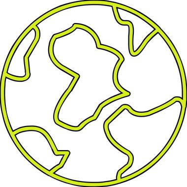 Toprak. Web simgesi vektör illüstrasyonu 