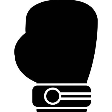 Boks eldiveni simge vektör çizim