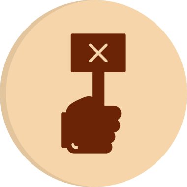 Yanlış simgenin vektör illüstrasyonu 