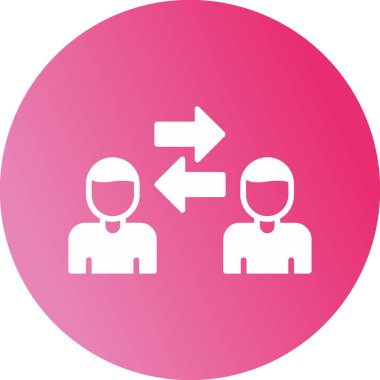 Kişilerarası iş adamlarının vektör çizimi