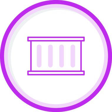 kabuk ağ simgesi vektör illüstrasyonu