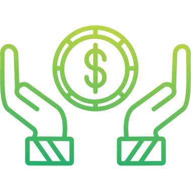 Açık Ekonomi ikonu vektör illüstrasyonu          