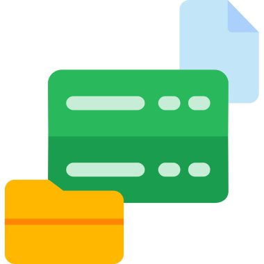 veritabanı sunucu simgesi, vektör illüstrasyon tasarımı 