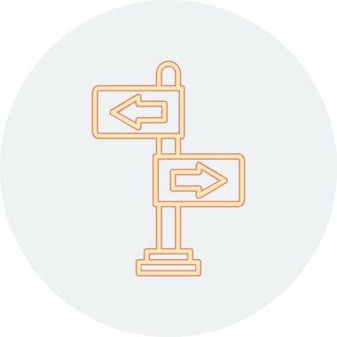 yönler web simgesi basit tasarım 