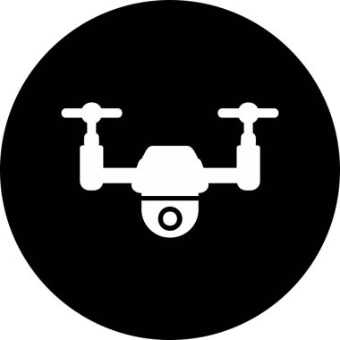 Drone simgesi vektör illüstrasyon tasarımı