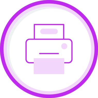 Yazıcı. Web simgesi basit illüstrasyon 