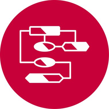 Şema web simgesi vektör illüstrasyonu 