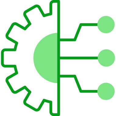 Technology flat icon, vector illustration 