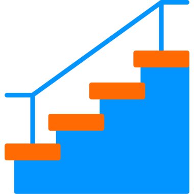 merdiven simgesi, ağ basit illüstrasyon