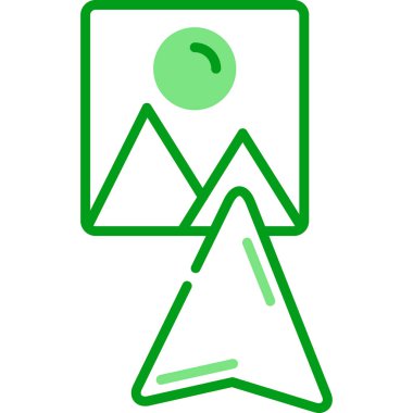 Görüntü web simgesi. Vektör çizim  