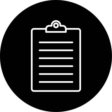 Onay listesi düz simgesi 