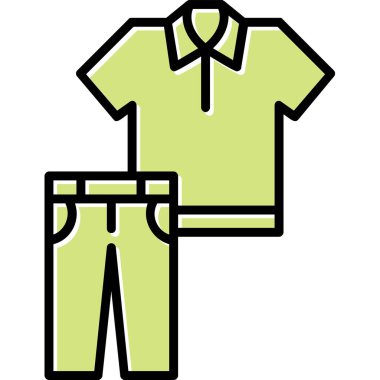 Clothes web icon, vector illustration 