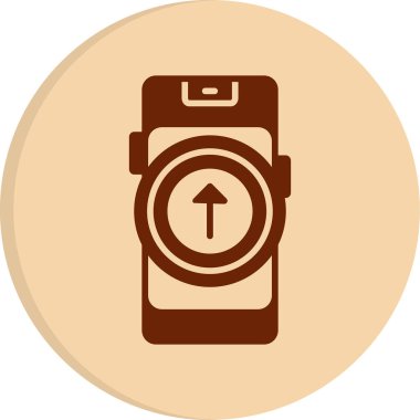 mobil uygulama güncellenmiş simge, vektör illüstrasyonu basit tasarım