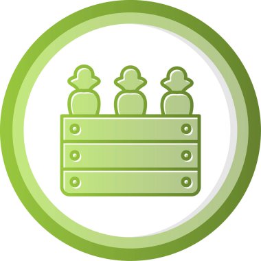 Simge hasat et, basit vektör illüstrasyonu 