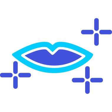 dudak simgesi web basit illüstrasyon