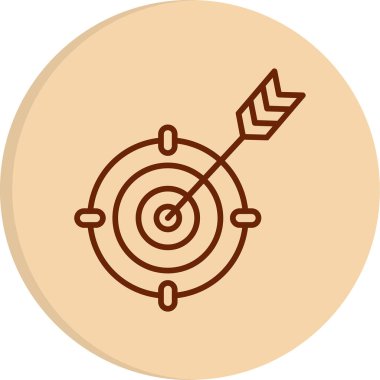 goal icon, vector illustration simple design