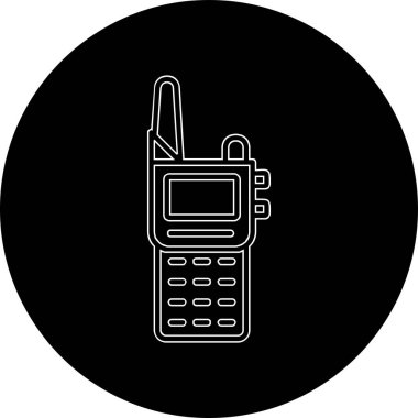 Walkie talkie simgesinin vektör çizimi