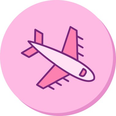  Uçak. Web simgesi basit illüstrasyon