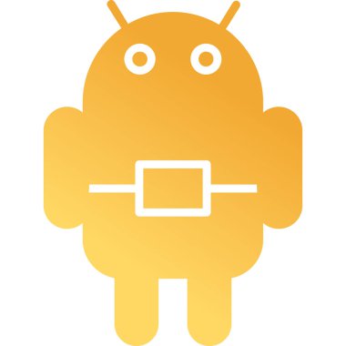 Android Web simgesi vektör çizimi 
