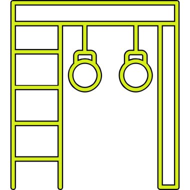 Spor Salonu Çubukları web simgesi, vektör illüstrasyonu 