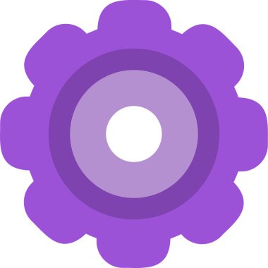 Dişliler. Web simgesi vektör illüstrasyonu