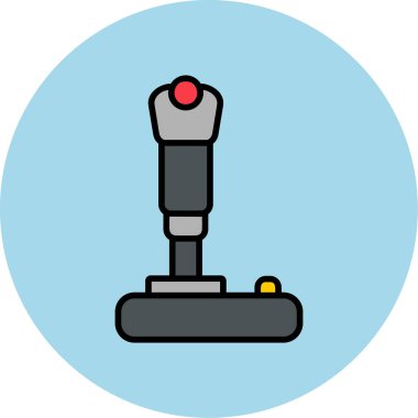Modern joystick simgesinin vektör çizimi                             