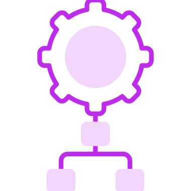 Uygulama süreci simgesi, vektör illüstrasyonu basit tasarım