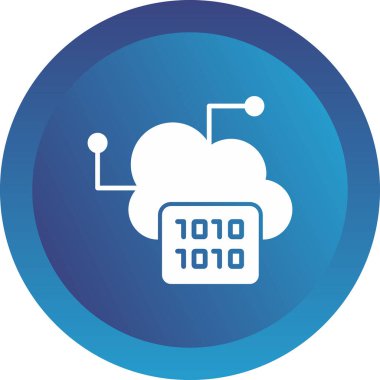 Büyük Veri vektör simgesi, basit illüstrasyon                  